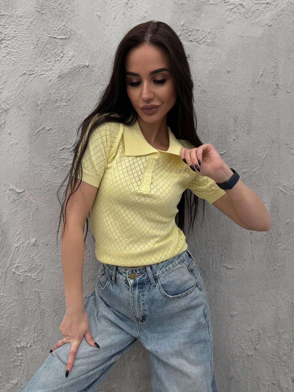 женская кофта,женский свитер,футболки женская,вязаное поло,футболка женская поло