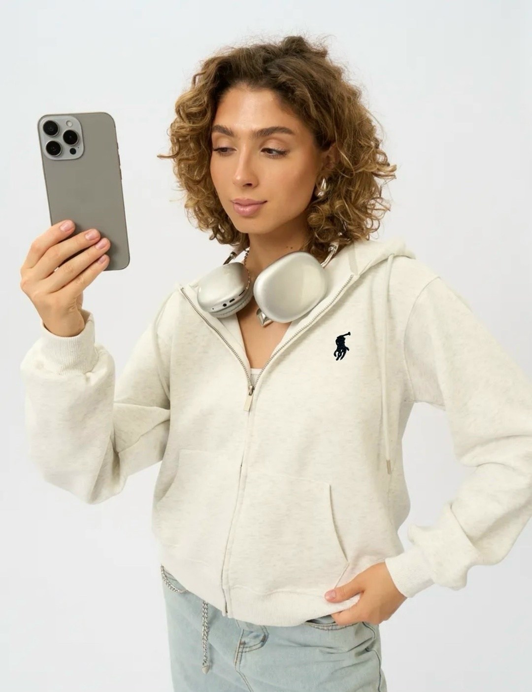 zip hoodie ralph lauren white,толстовка женская,толстовка,polo ralph lauren zip hoodie белое,толстовка оверсайз