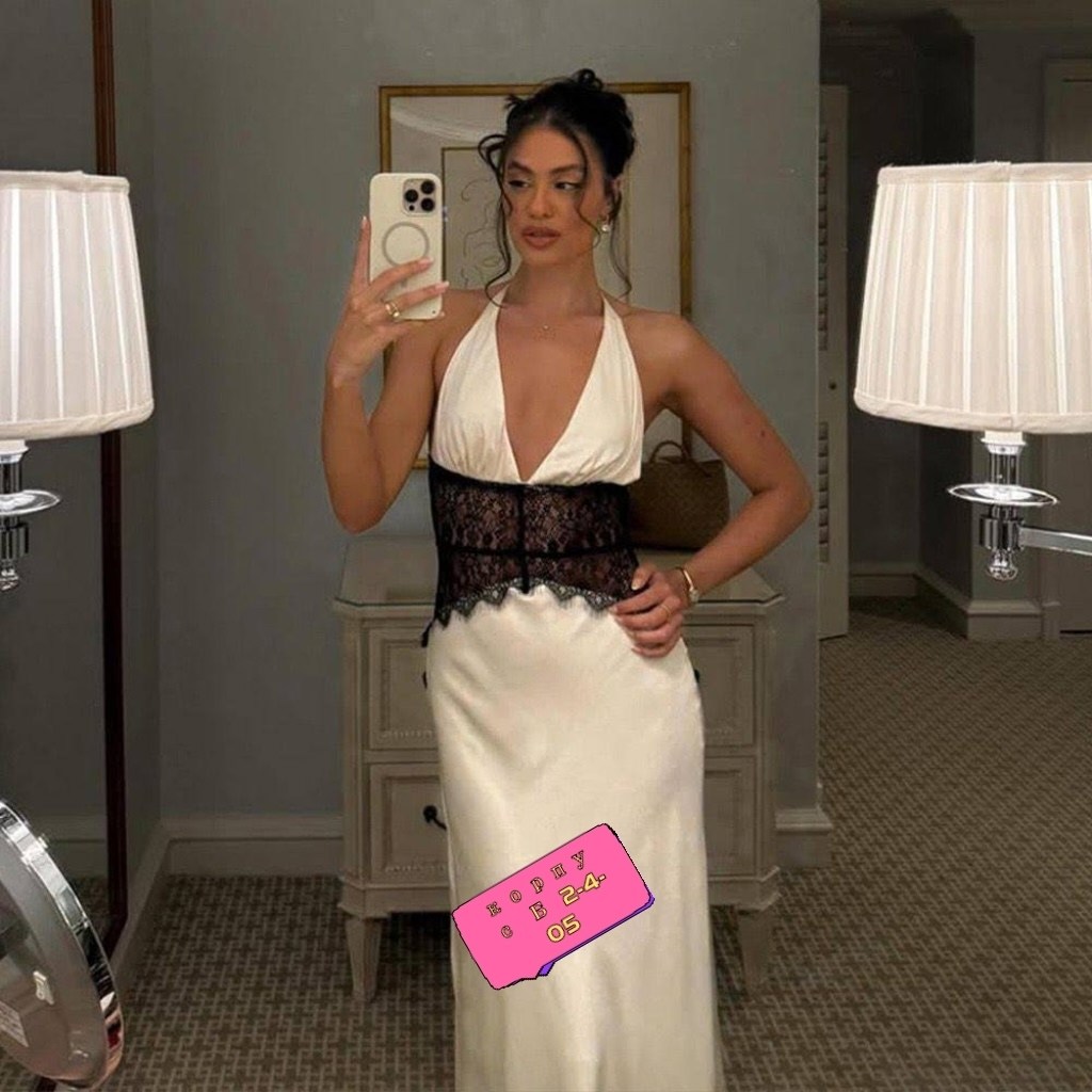 сексуальное кружевное атласное платье с глубоким v-образным вырезом и открытой спиной для женщин,женское элегантное длинное платье-комбинация без рукавов на бретельках с v-образным вырезом,шелковое пл