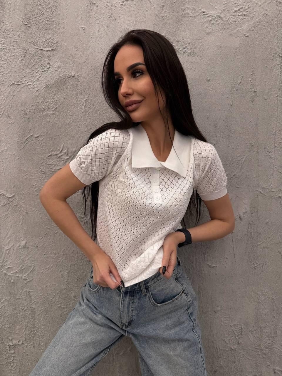 женская кофта,женский свитер,футболки женская,вязаное поло,футболка женская поло