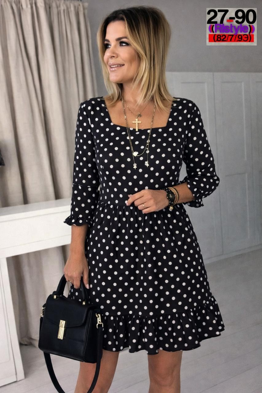 платье женское,платье,женское платье в горох,стильное платье,платье