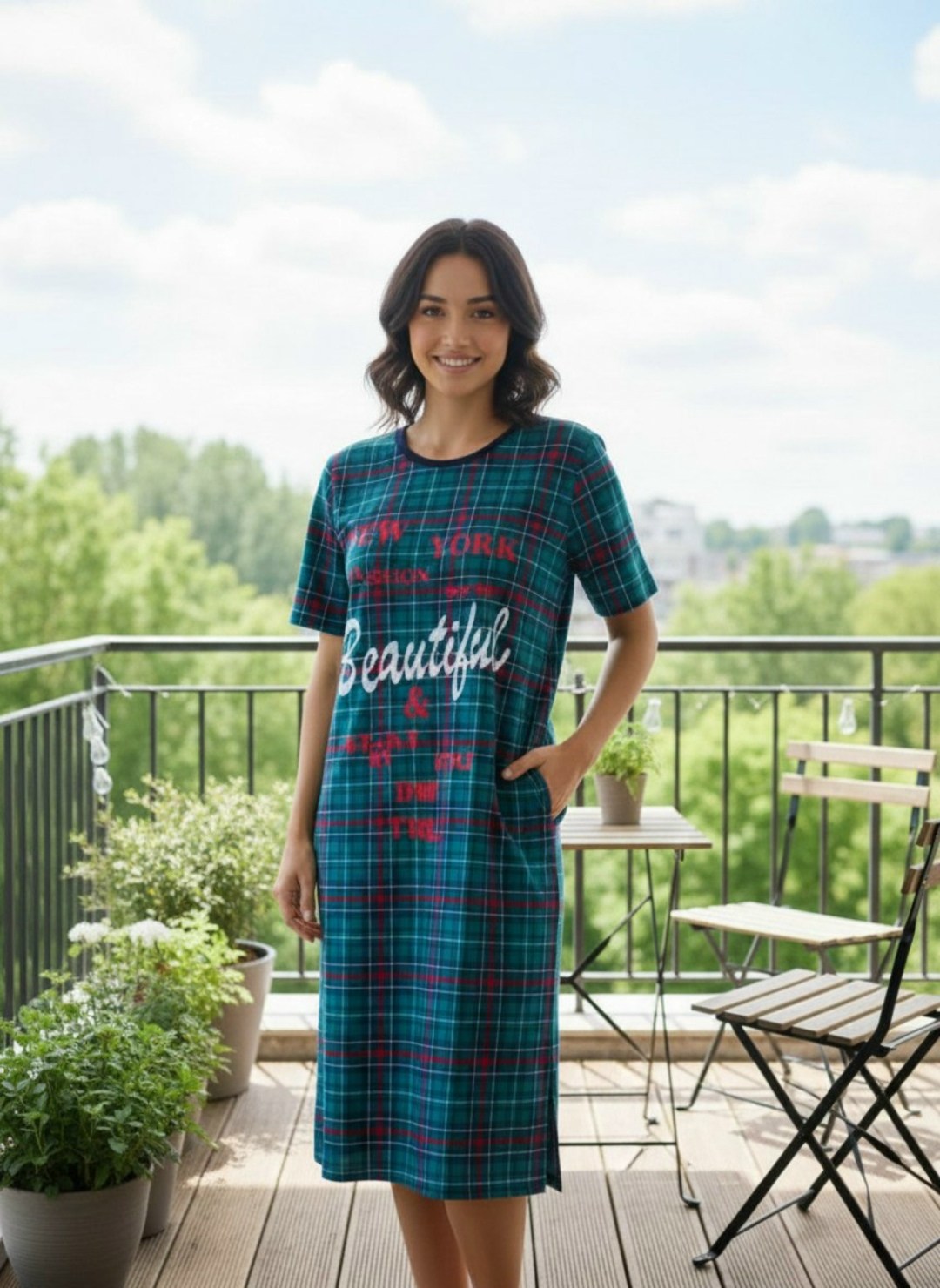 пижама для женщин,пижама женская,пижама в клетку,пижама в клетку с брюками,комплект пижама