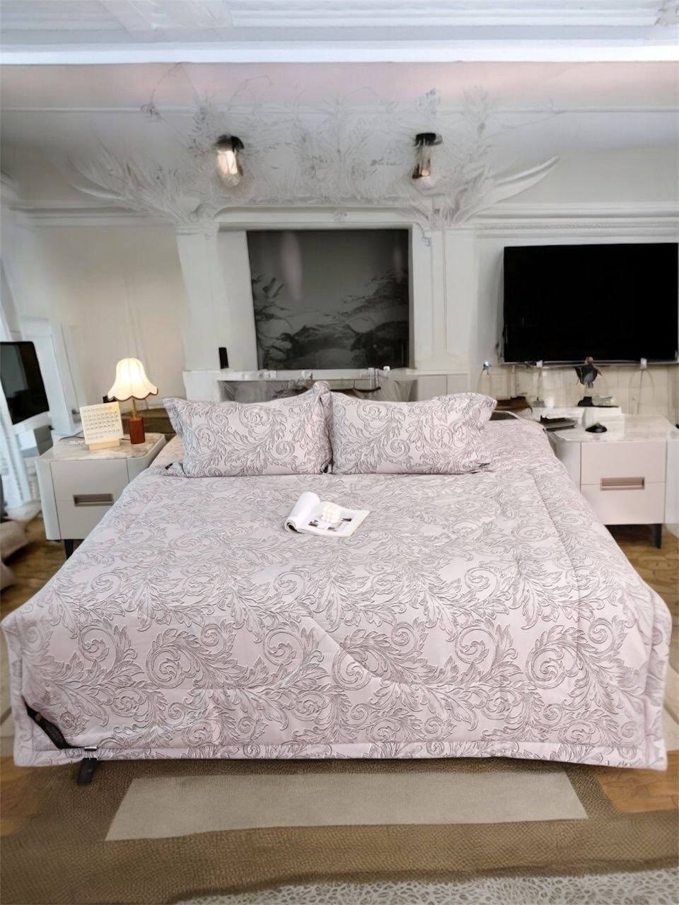 комплект постельного белья с одеялом santfair,комплект постельного белья с одеялом,комплект постельного белья с одеялом сатин евро,комплект постельного белья с готовым одеялом евро,комплект постельног