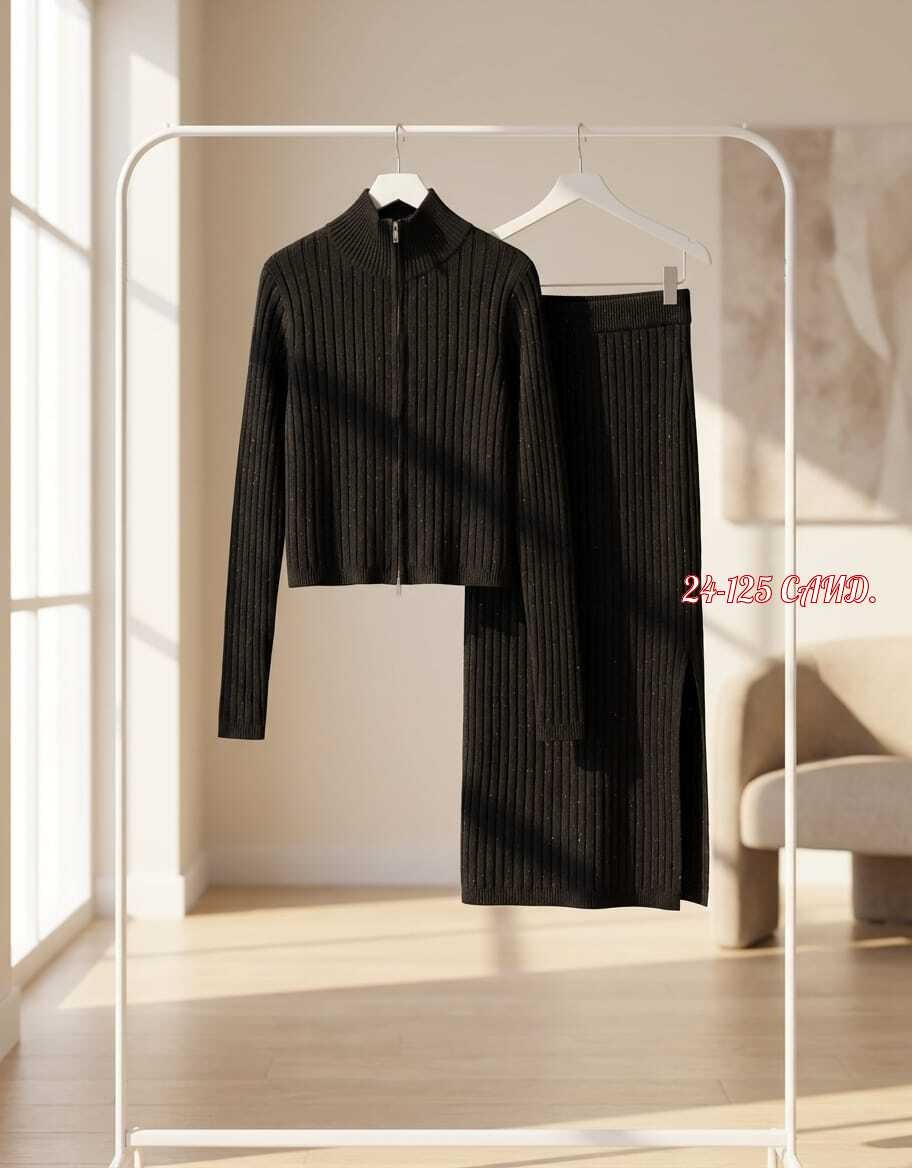 трикотажный костюм с юбкой,костюм с юбкой,костюм женский,женские костюмы с юбкой,вязаный костюм: платье и кардиган