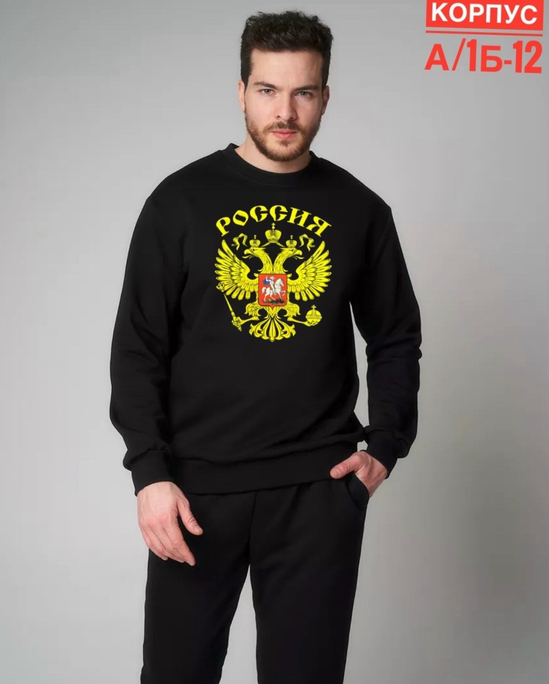 свитшот мужская,мужские свитшоты,толстовка с российским гербом,свитшот с гербом,свитшот с гербом россии