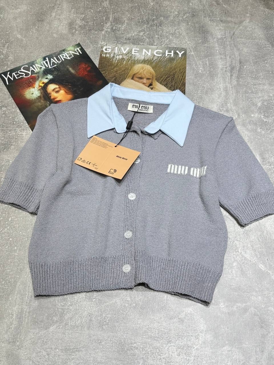 кофточка,рубашка-поло,miu miu поло,брендовые одежды,стильный свитер