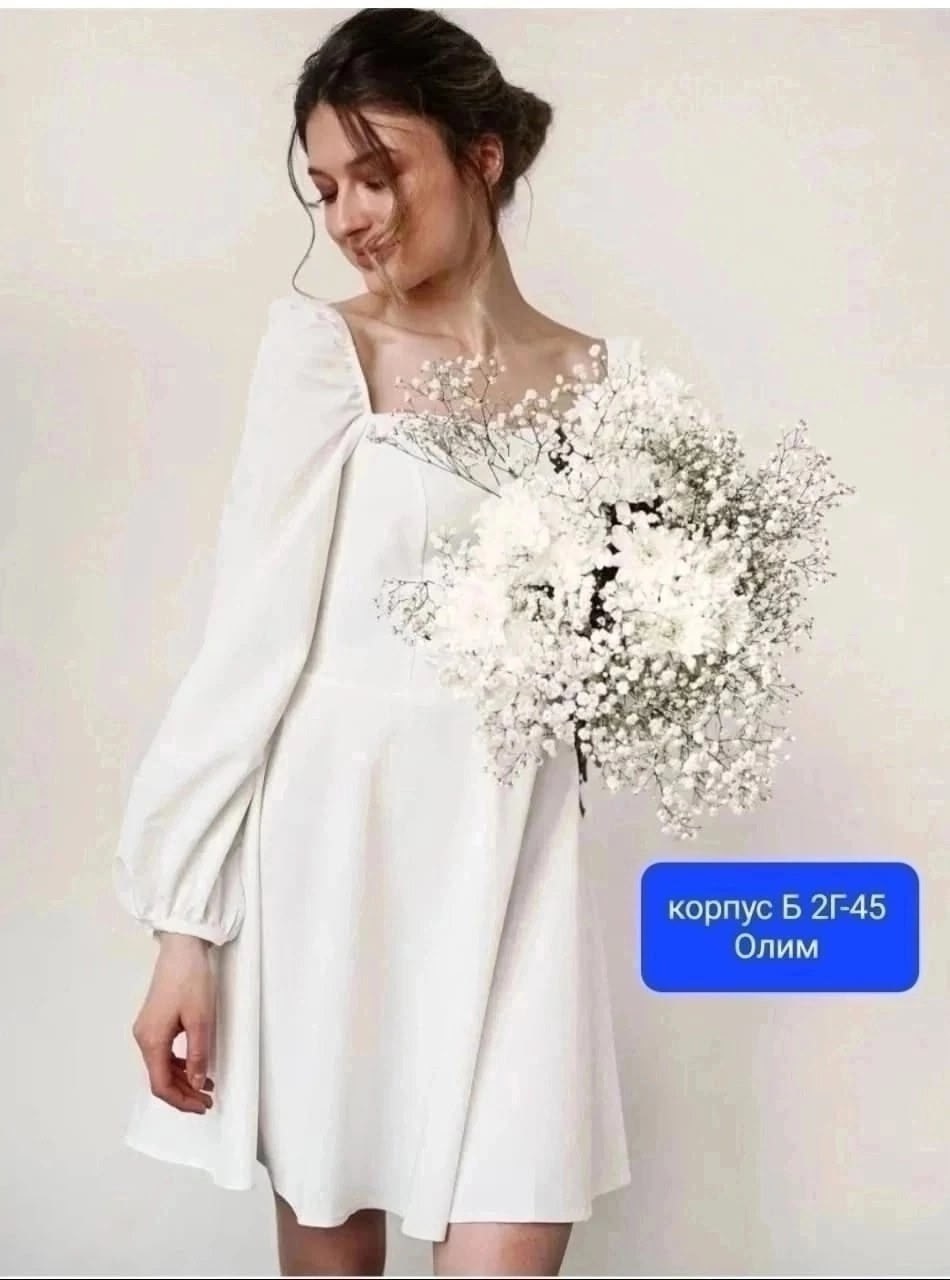 белое платье женское,свадебное платье асос,платье с пышными рукавами,платье для свадьбы,женское платье