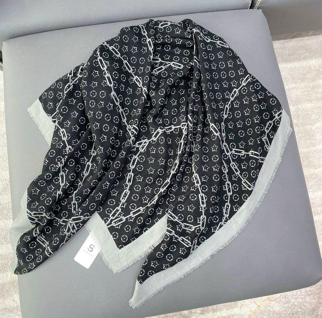 платок луи виттон черный,брендовый платок,платок луи виттон,шарф луи виттон,шарфы и платки