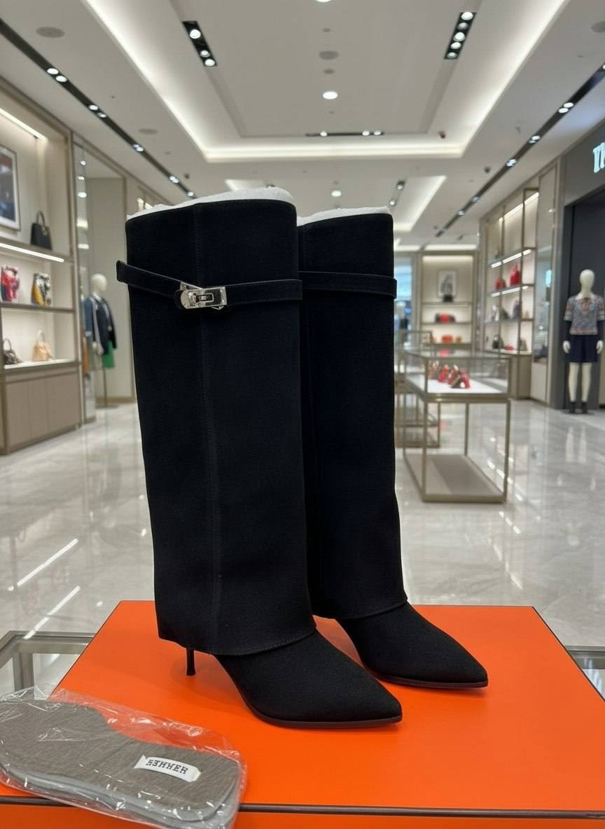 сапоги hermes,женские сапоги,сапоги замшевые,сапоги,зимние женские сапоги