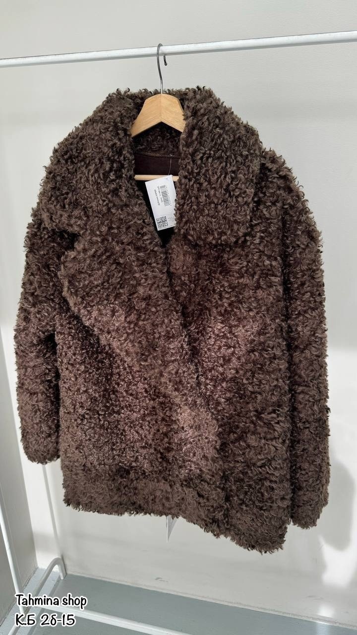 экошуба пальто тедди длинная cosmo brand,шуба из искусственного меха,пальто из искусственного меха,шубка,шубка утеплённая 26333 (шоколад)