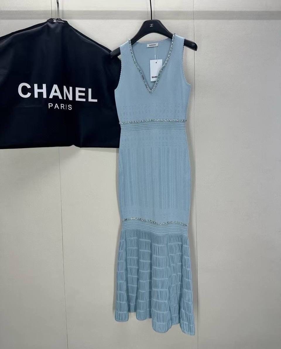 вязаный сарафан,платье макси синего,платье макси,вязаное крючком платье,трикотажное платье