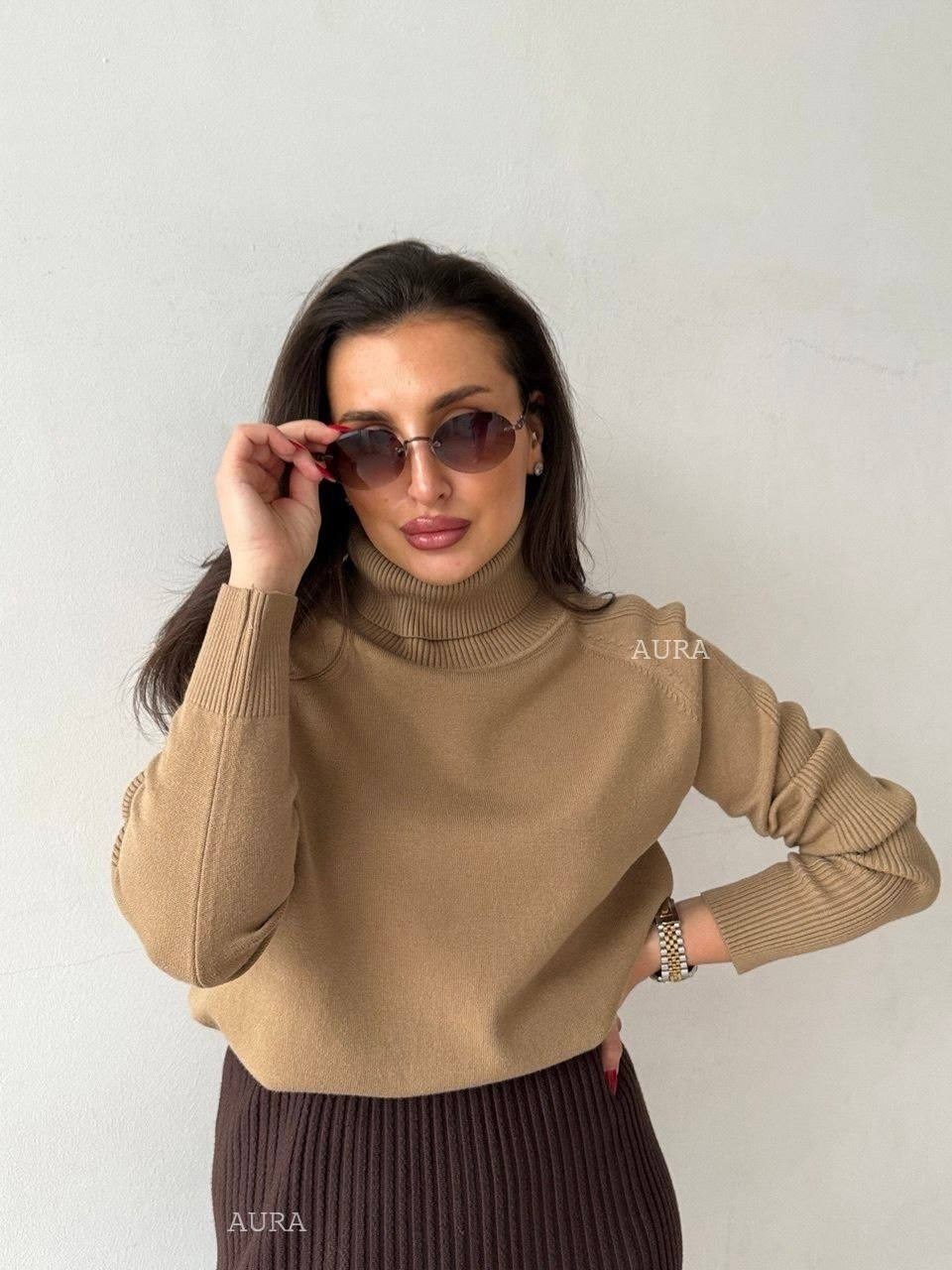 свитер женский,свитер оверсайз с горлом вязаный длинный toli brand,свитер вязаный оверсайз с горлом кк fashion,свитер вязаный оверсайз с горлом,женская кофта