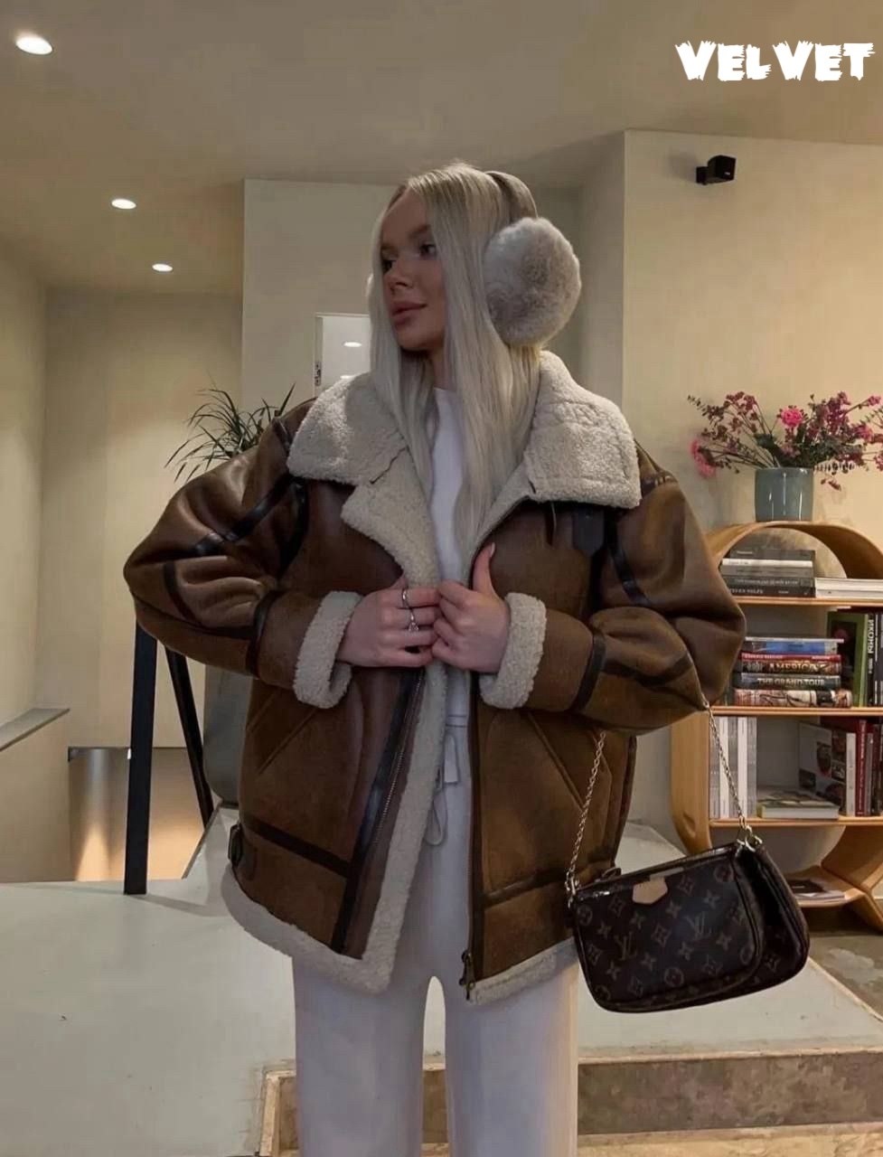 стильная дубленка женская,дубленка авиатор зимняя короткая оверсайз mayberry,дубленка женская авиатор,дублёнка женская калякв,стильная дублёнка в стиле zara авиатор