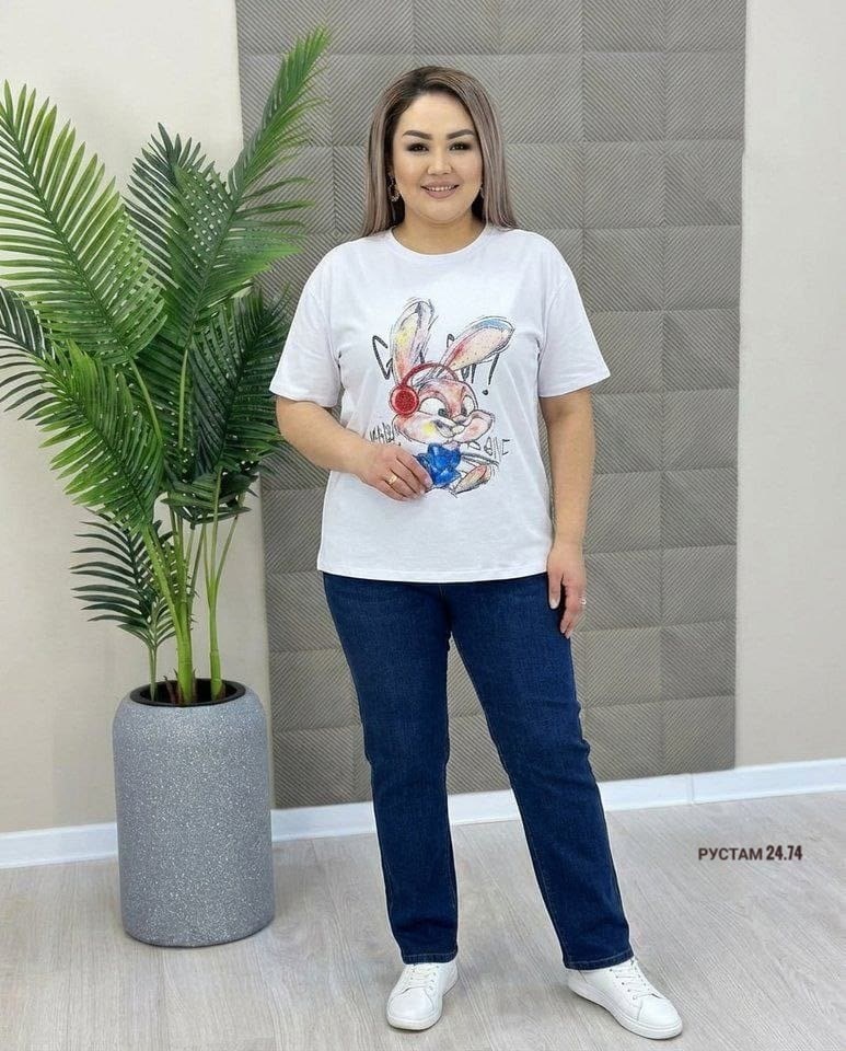 футболки женская,джинсы для полных,футболка больших размеров женская,джинсы женские,модные джинсы