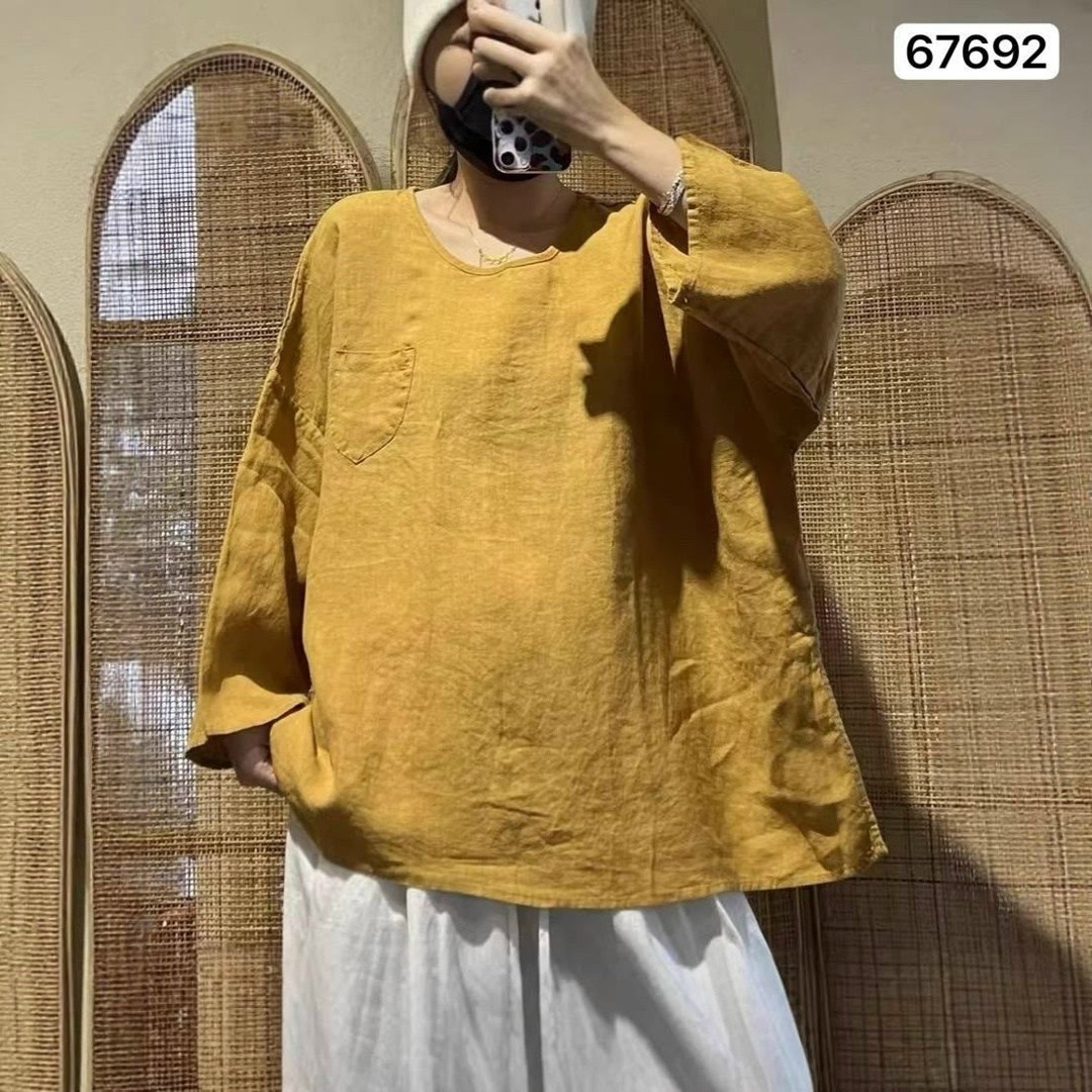 блузка повседневная,льняная винтажная футболка женская,льняная блузка,johnature женские винтажные льняные футболки,женские винтажные льняные футболки