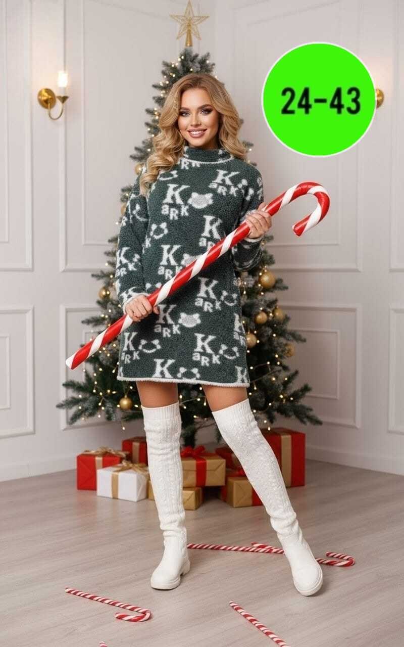 женское платье теплое,туника новогодняя вязаная aili shopp,туника новогодняя вязаная свитер удлиненный lusso donna,туника женская,новогодняя туника