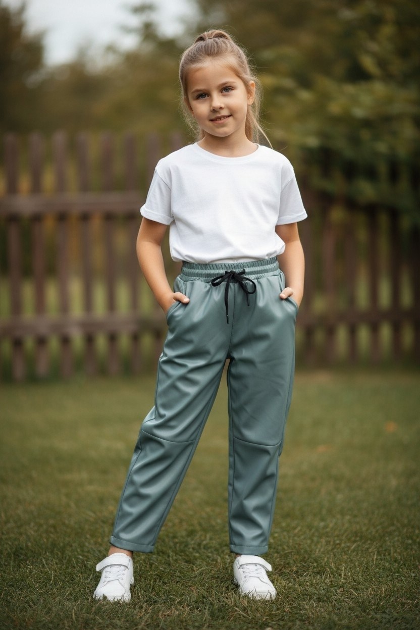 брюки джоггеры кожаные для девочек miellook 200171108,брюки для девочек под кожу d&h 173017385,брюки джоггеры кожаные для девочек miellook,брюки из экокожи для девочки,кожаные брюки для девочки