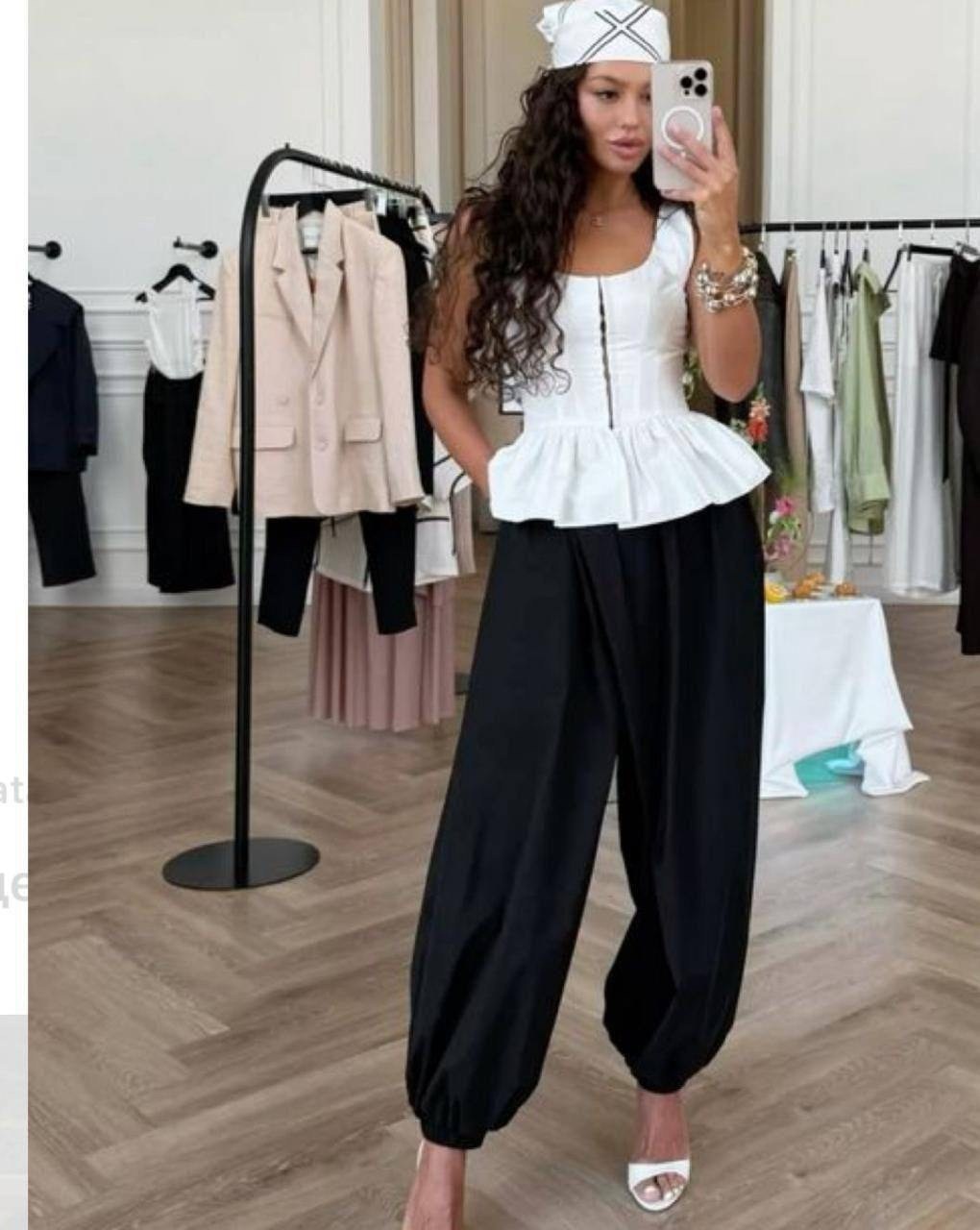 модные брюки,одежда стильная,стильные наряды,брюки с баской