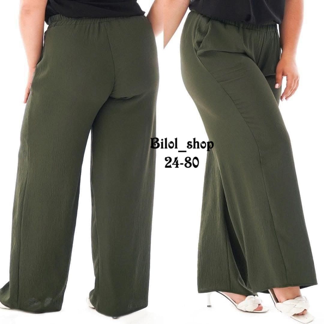 женские брюки большие размеры,широкие брюки больших размеров,брюки палаццо большие размеры,ткань жатка для брюк,брюки палаццо женские летние