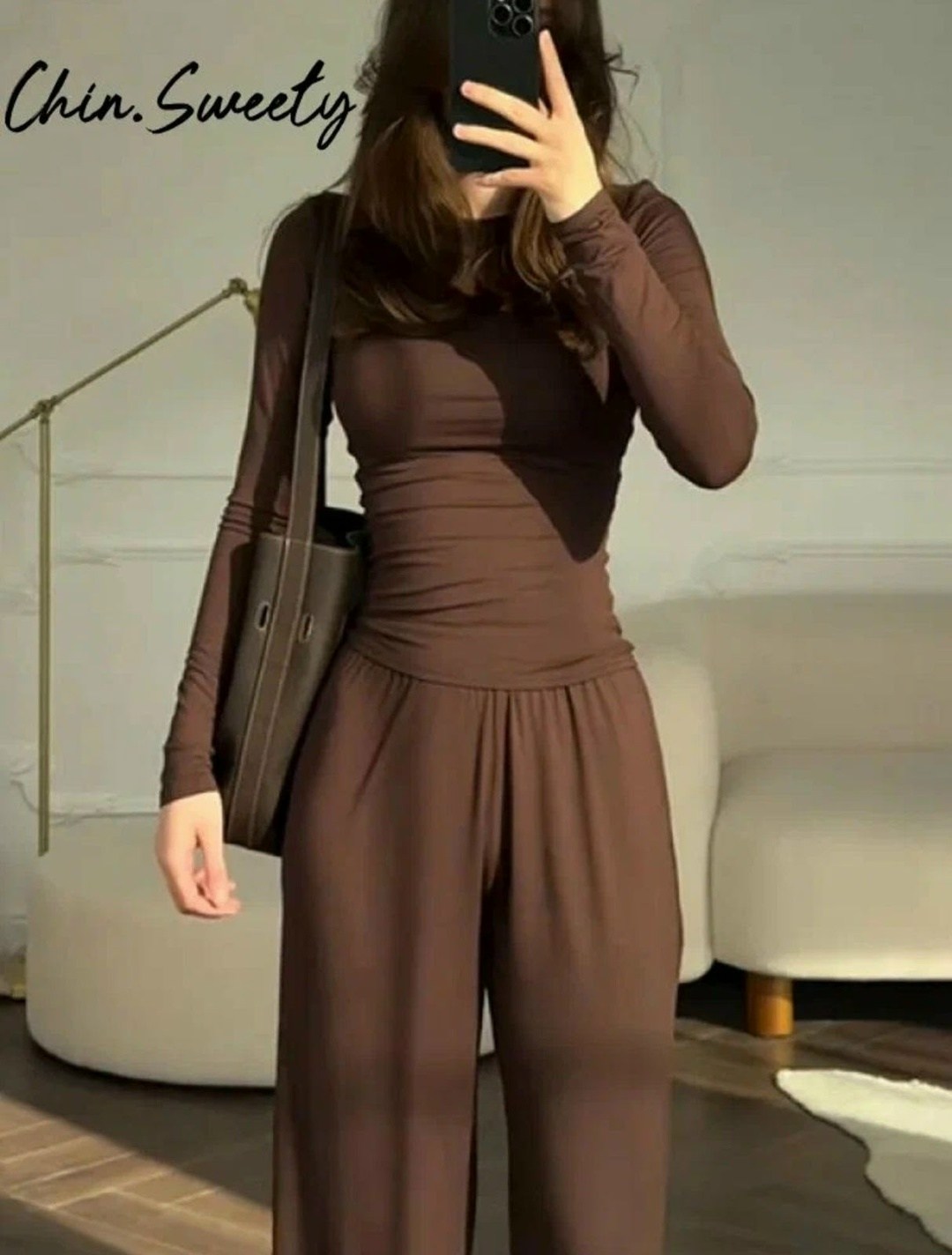 брючный костюм,повседневный костюм с длинными брюками для женщин с круглым вырезом и короткими рукавами,элегантные комбинезоны,стильный женский комбинезон с обтягивающим верхом и свободными брюками,ко