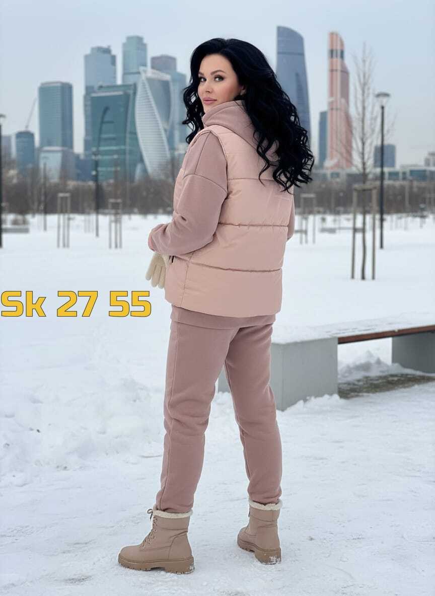 теплый костюм тройка с жилеткой женский,костюм женский спортивный тройка с жилетом утепленный,костюм тройка женская,спортивный костюм тройка с жилеткой женский,костюм-тройка женский утепленный: жилет,