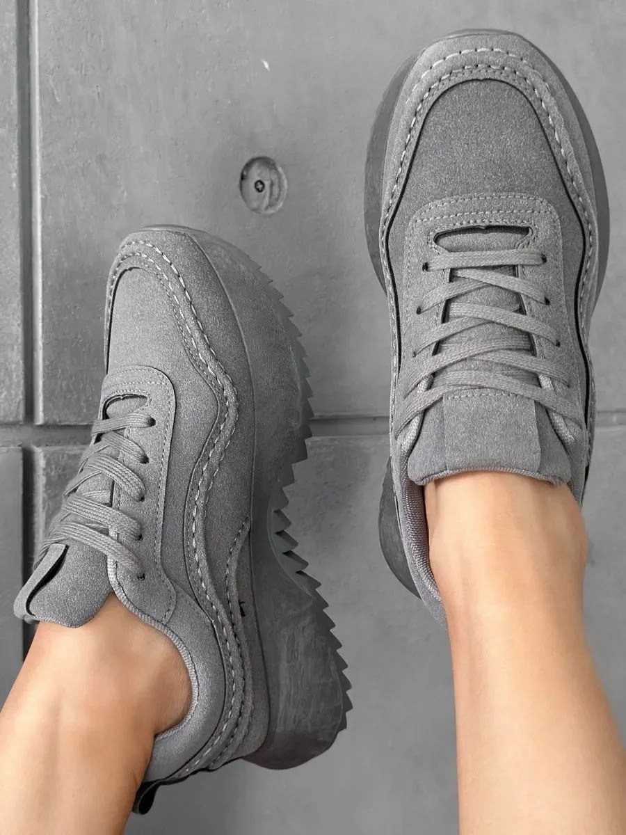 ,женские кроссовки,кроссовки замшевые,серые кроссовки,повседневные кроссовки
