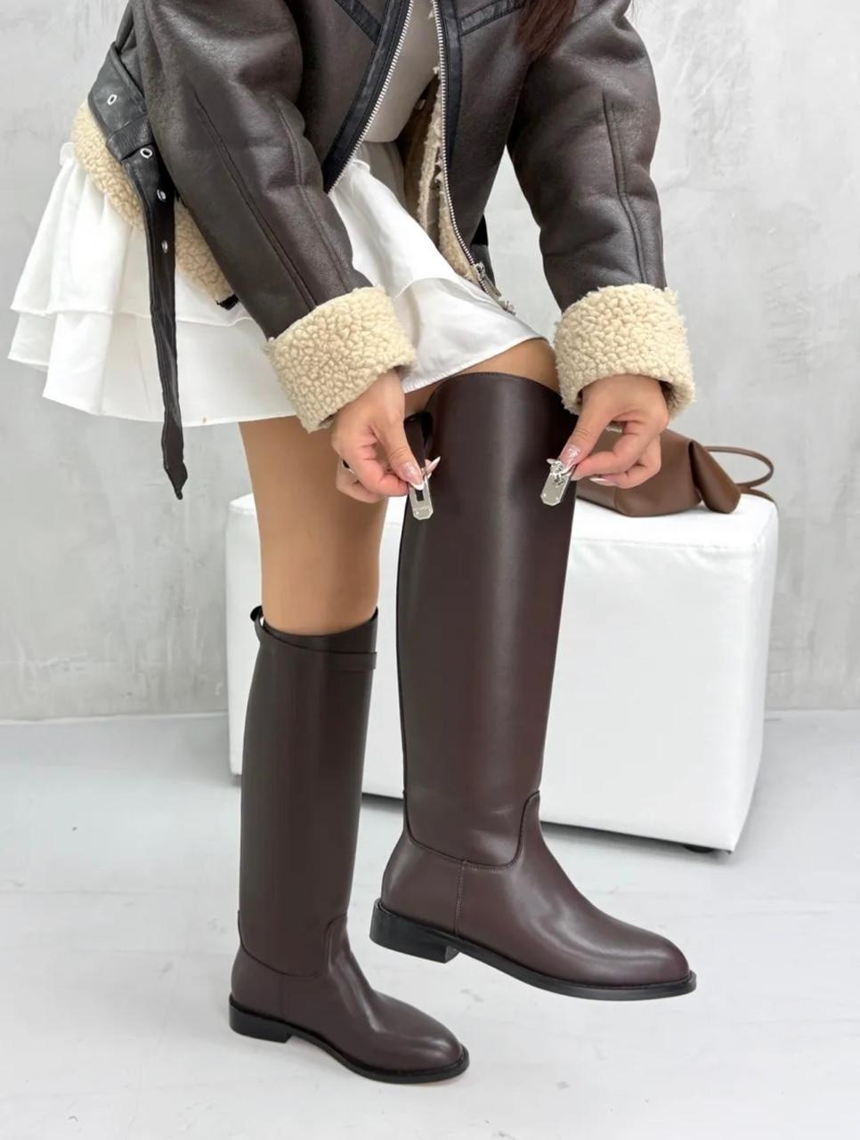 сапоги hermes,сапоги hermes жокейские,сапоги hermes женские кожаные чёрного цвета,сапоги hermes трубы жокейские натуральная кожа,