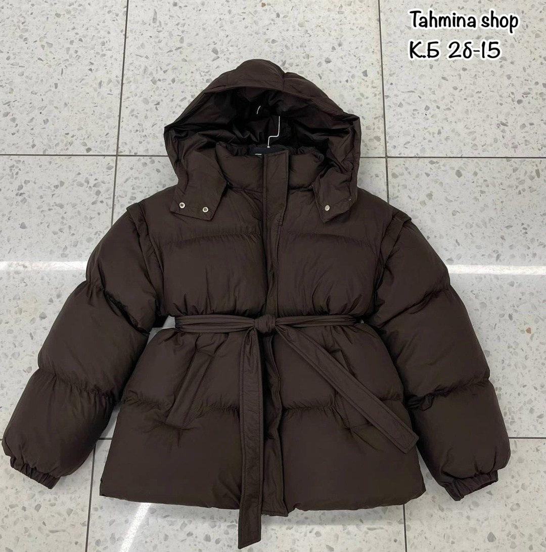 пуховик оверсайз с капюшоном и поясом,куртка оверсайз,пуховик оверсайз с капюшоном и поясом coature цвет черный,пуховики оверсайз,куртка