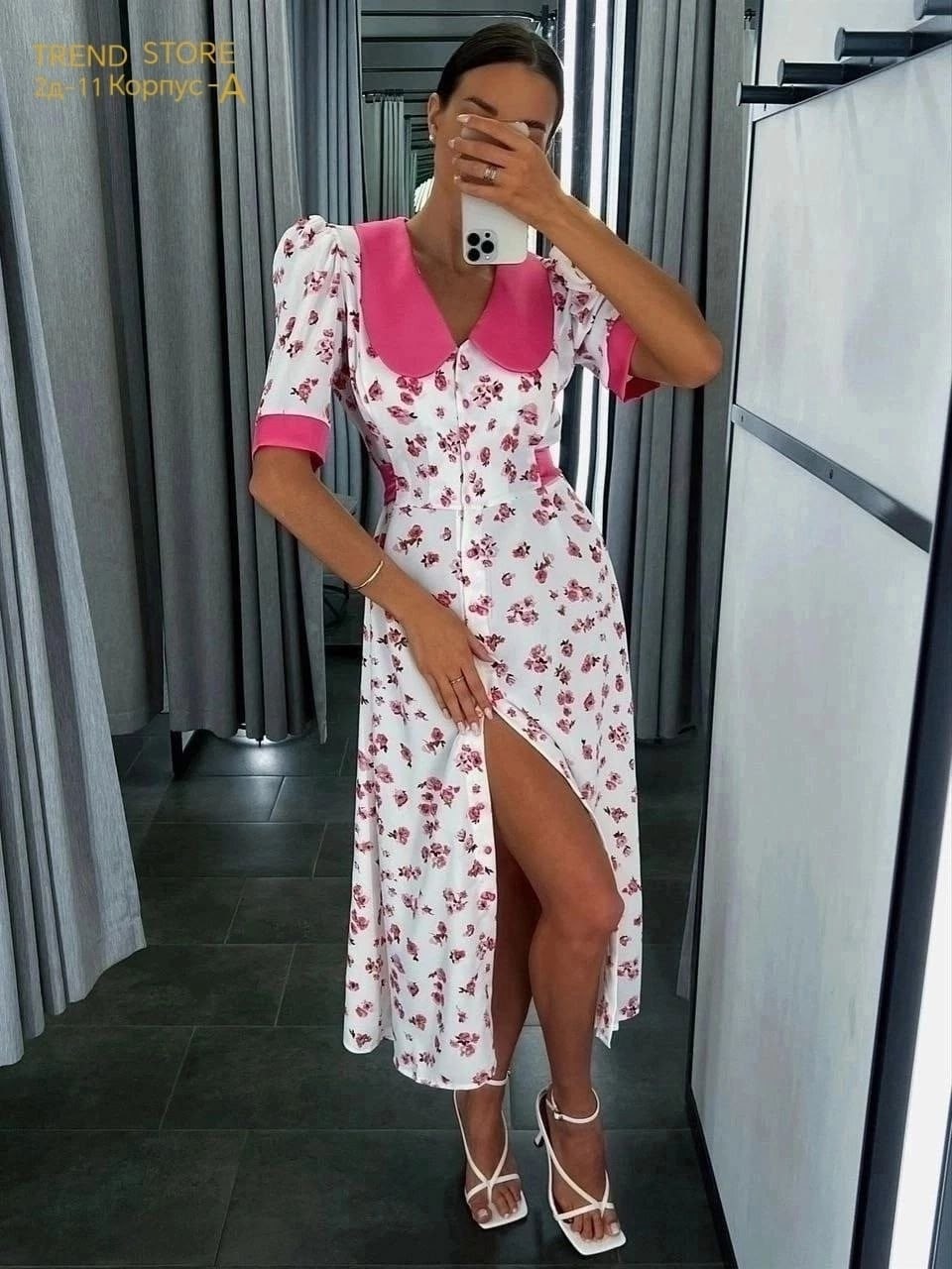 женское платье с принтом,женское платье микс,трендовое женское платье,платье летнее женское,платье женское летнее повседневное