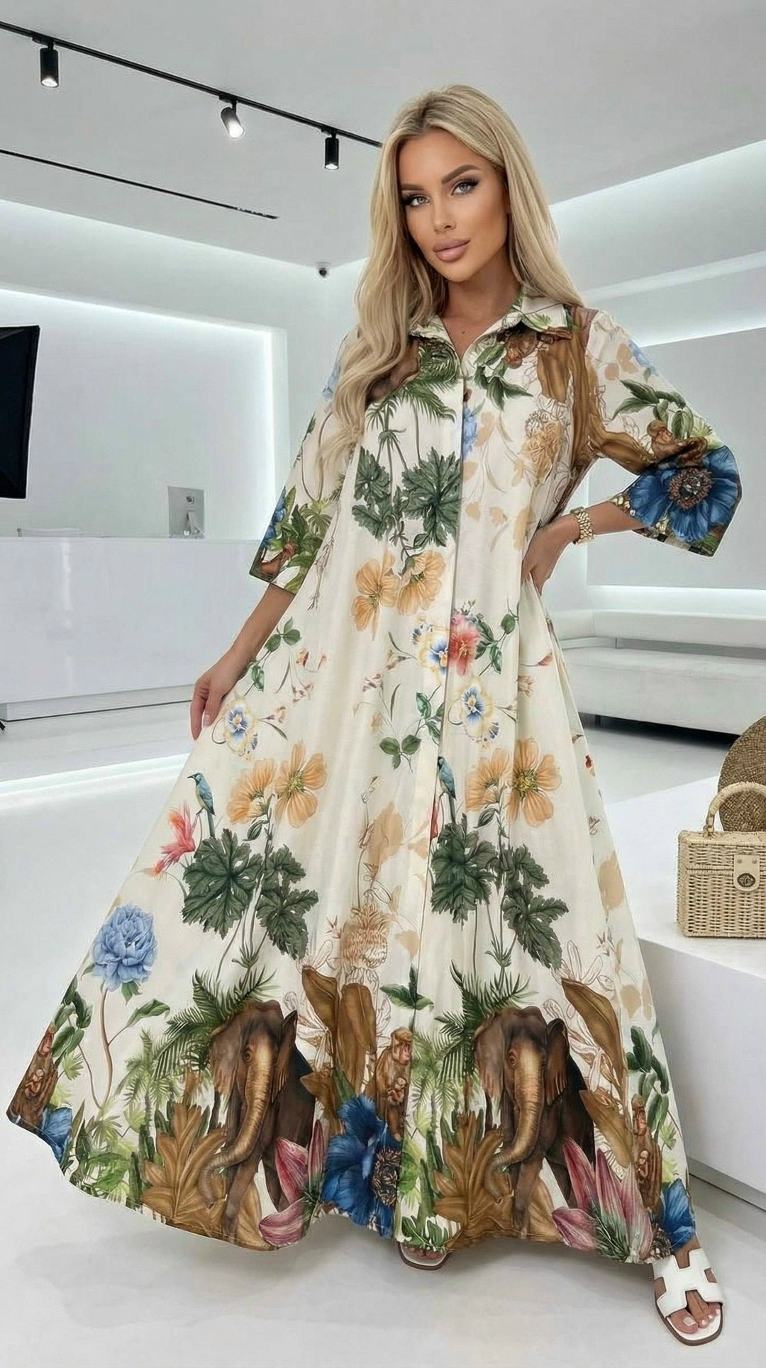 летнее платье,платье женская,платье разноцветное,платье рубашка с принтом,платье стильное