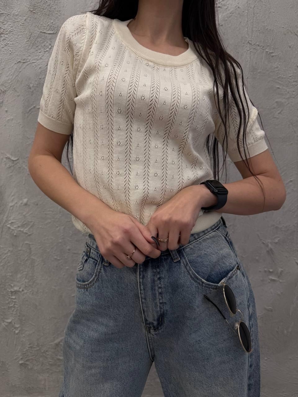 блузка вязаная,вязаная кофта,кофта женская,джемпер romgil тз921х голубой,голубой джемпер