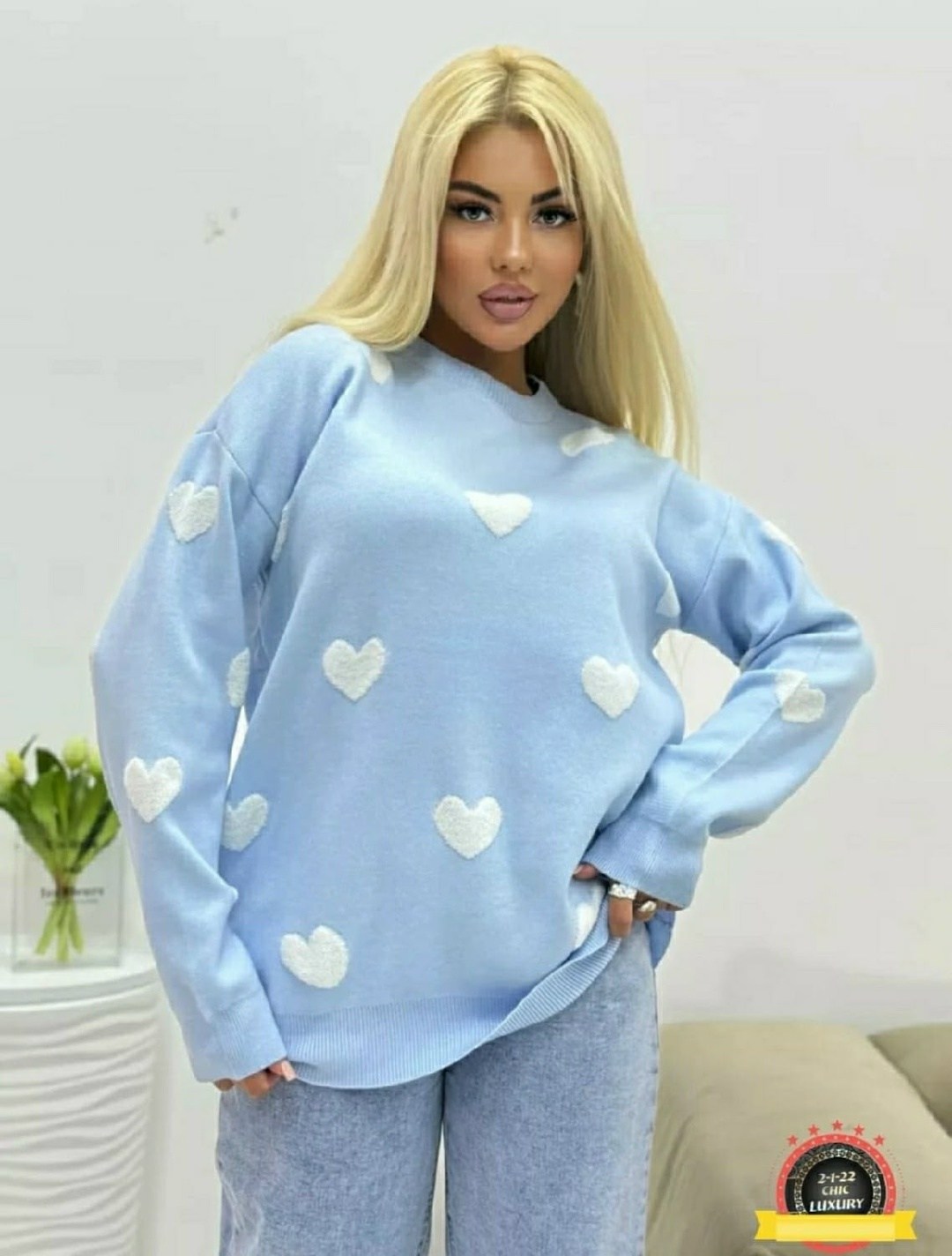 свитшот женская,свитер с сердечками,оверсайз свитшот,свитер оверсайз с сердечками,свитер оверсайз с сердцами