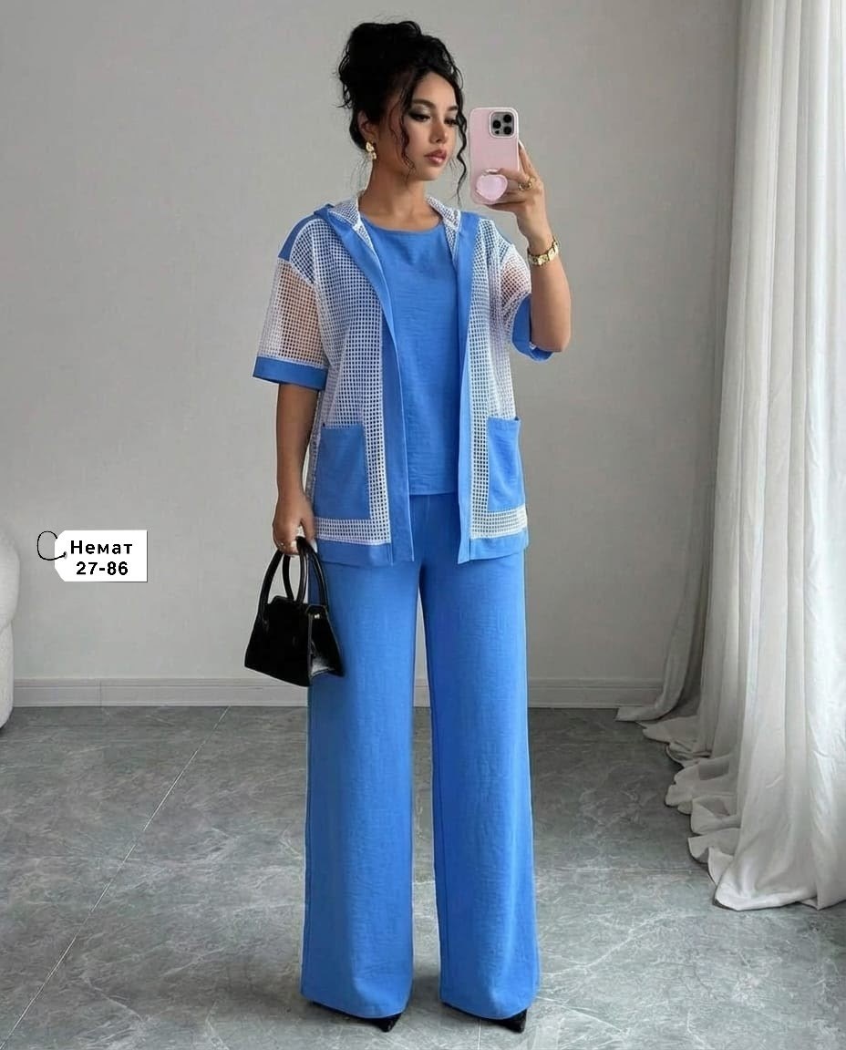 брючный костюм,стильные костюмы,брючные костюмы женские,брючный костюм м119,костюм тройка брючный летний