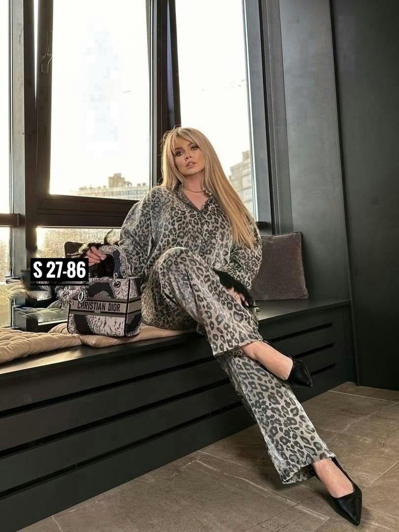 костюм в пижамном стиле,костюм женский,костюм леопардовый,костюм пижама,домашние костюмы