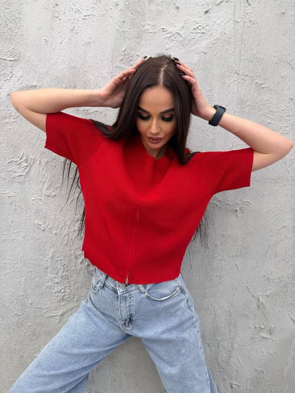 джемпер romgil тз921х голубой,кофта женская,кофта трикотажная,голубой джемпер,базовая кофта