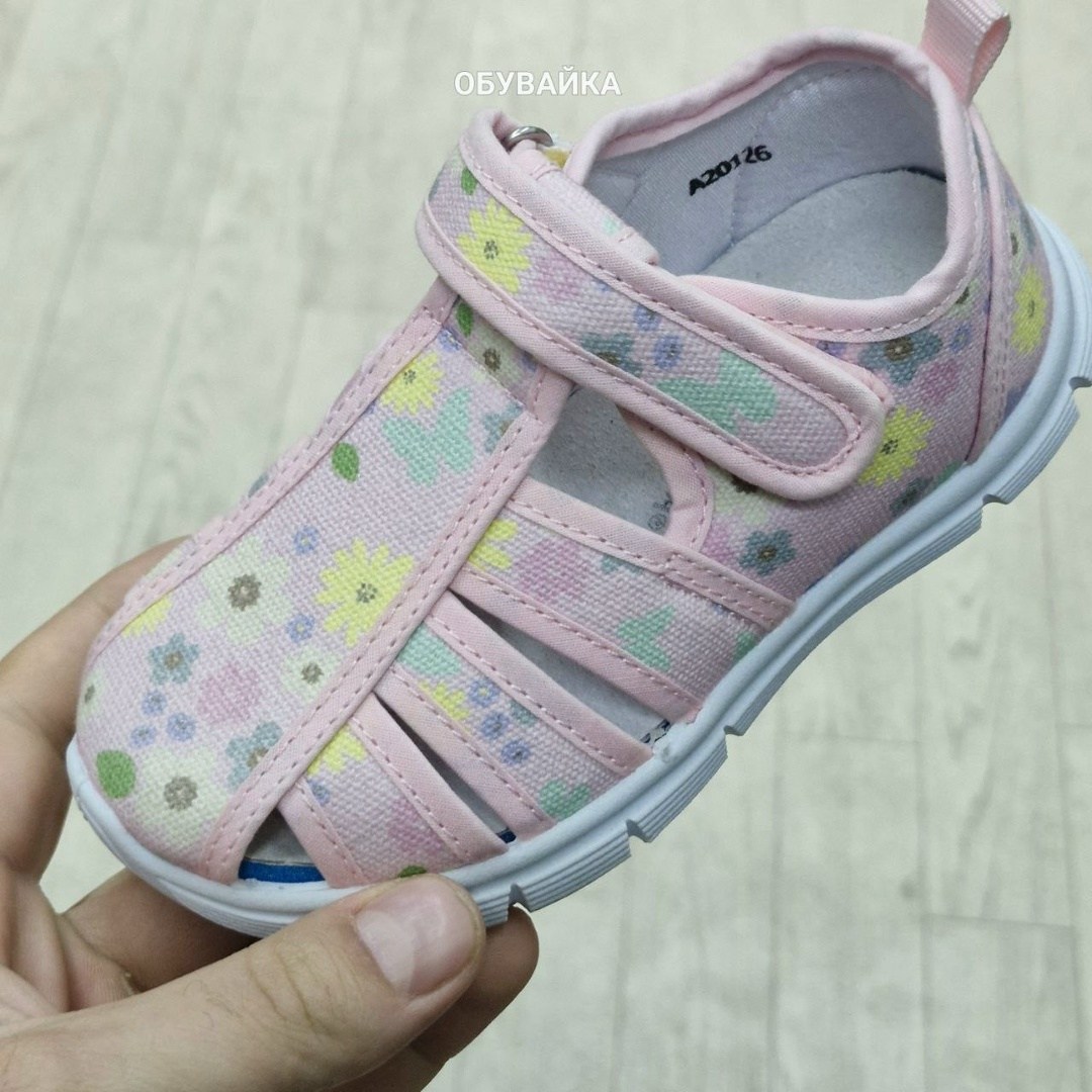 туфли текстильные малодетские 17-921-2,детские сандалии,детские босоножки,босоножки для девочек,сандалии для девочек