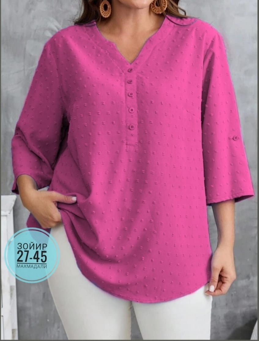 блузка женская,блузка,блузка кофточка,женская блуза,блуза с рукавами 3/4 на пуговицах спереди