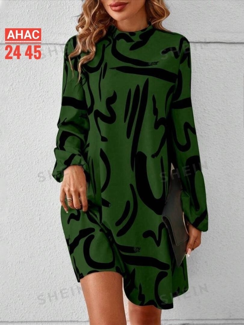 женское платье с принтом,платье женская,платье туника,модное платье, платье