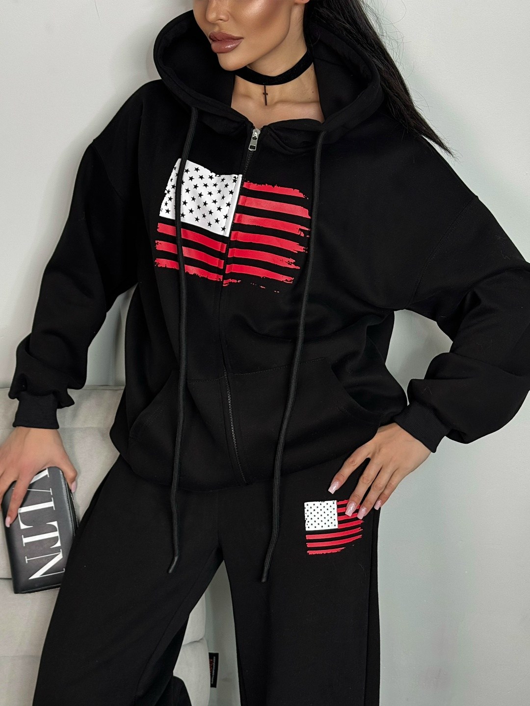 худи оверсайз на молнии зипка с капюшоном на флисе nazia shop цвет светло-серый,спортивный костюм,худи оверсайз на молнии зипка с капюшоном на флисе nazia shop,комплект спортивного костюма usa толстов