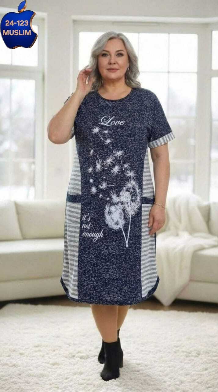 туника домашняя,женская домашняя туника,туника домашняя платье больших размеров thor 6868,туника женская,туника стильная