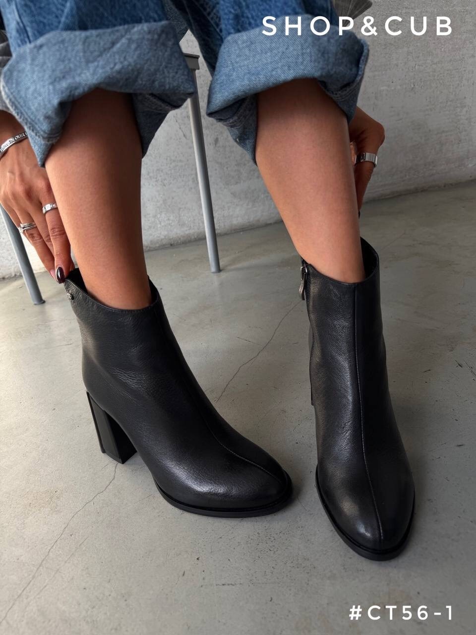 ботильоны женские демисезонные на каблуке o`shade 112501819,ботильоны на каблуке с квадратным носом из натуральной кожи obba,ботильоны obba,ботильоны женские,ботильоны