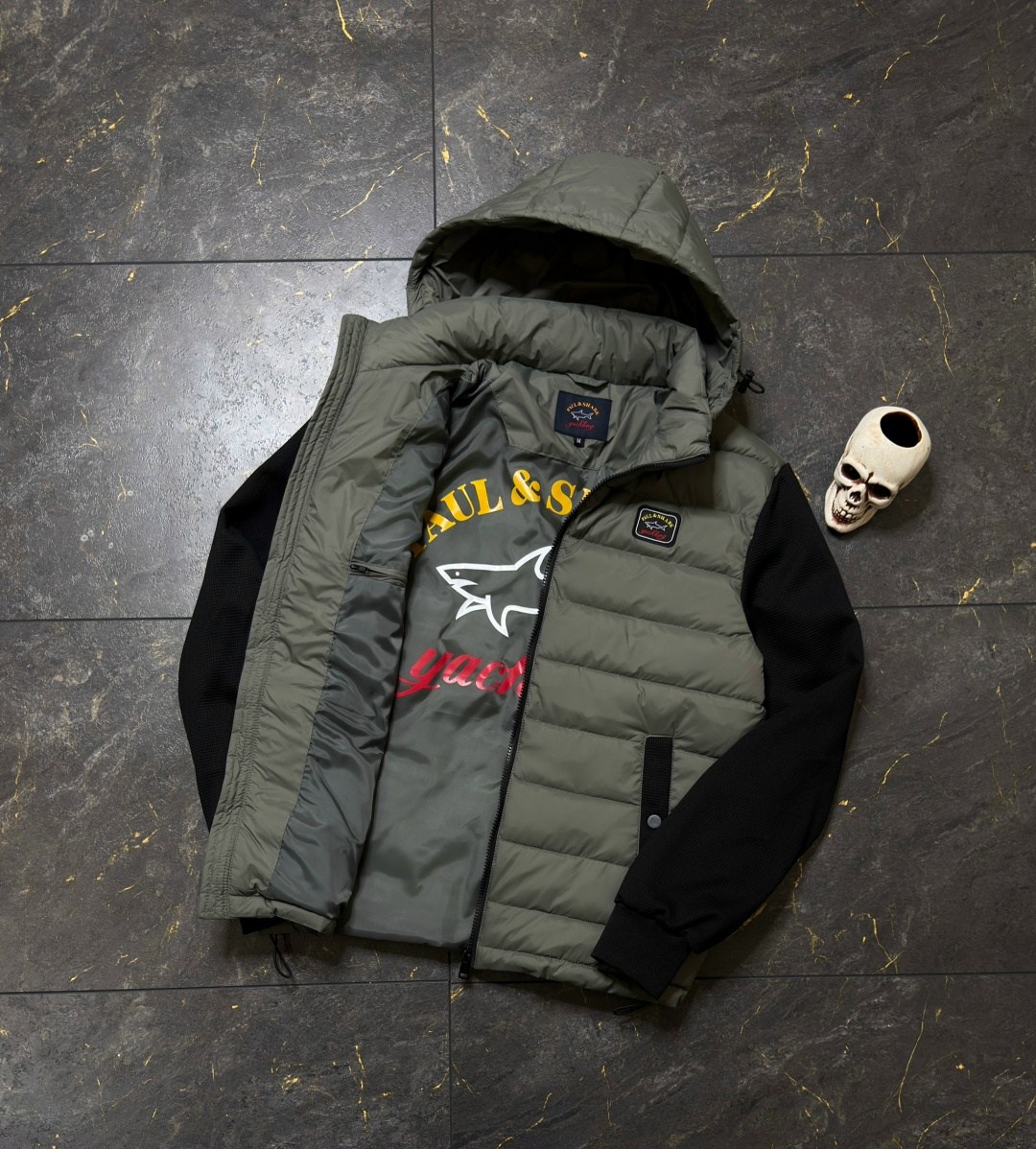 куртка paul shark мужская,пауль шарк куртка с вязаными рукавами,куртка paul&shark,куртка armani,куртка пауль шарк теплая короткая с капюшоном paul&shark