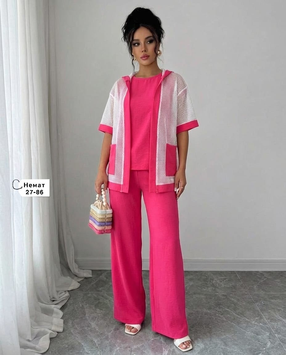 брючный костюм,стильные костюмы,брючные костюмы женские,брючный костюм м119,костюм тройка брючный летний