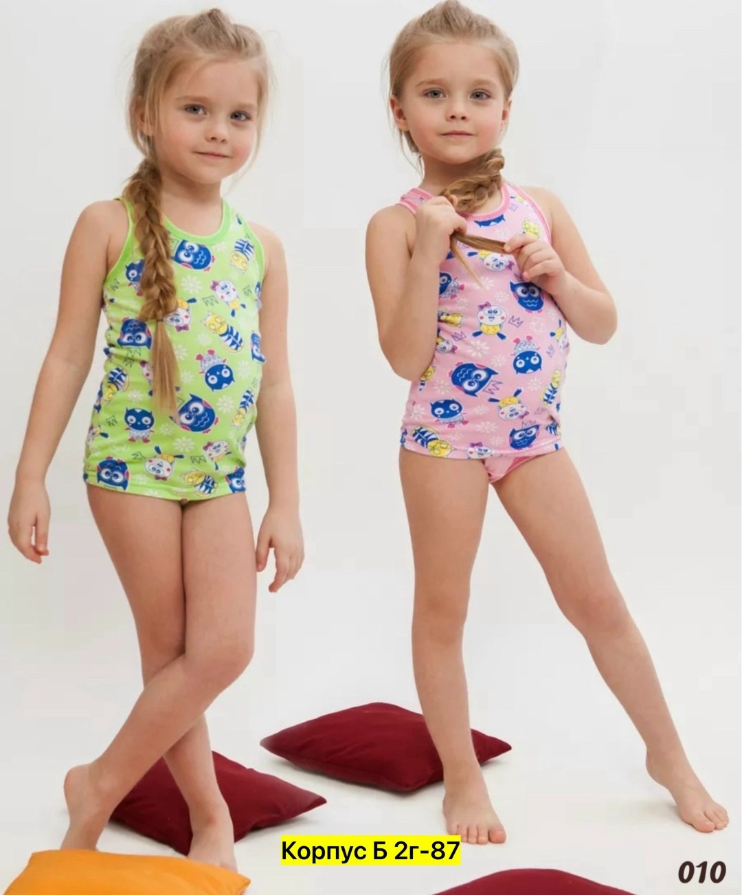 комплект трусы и майка для девочек,комплект детский девочка (майка, трусы) № uz025,комплект нижнего белья для девочки 3 года,комплект белья для девочки,комплект нижнего белья детский