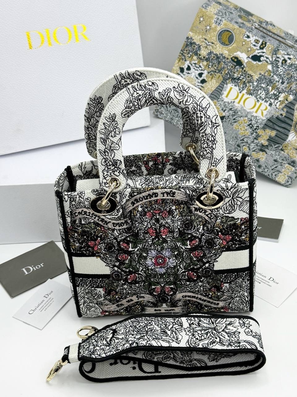 сумка dior,сумка christian dior lady текстиль,сумка женская christian dior,холщовая сумка в стиле dior 23см*19см,сумка диор