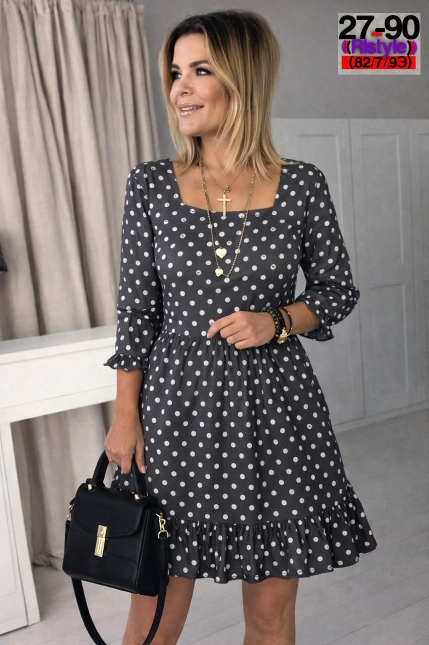 платье женское,платье,женское платье в горох,стильное платье,платье