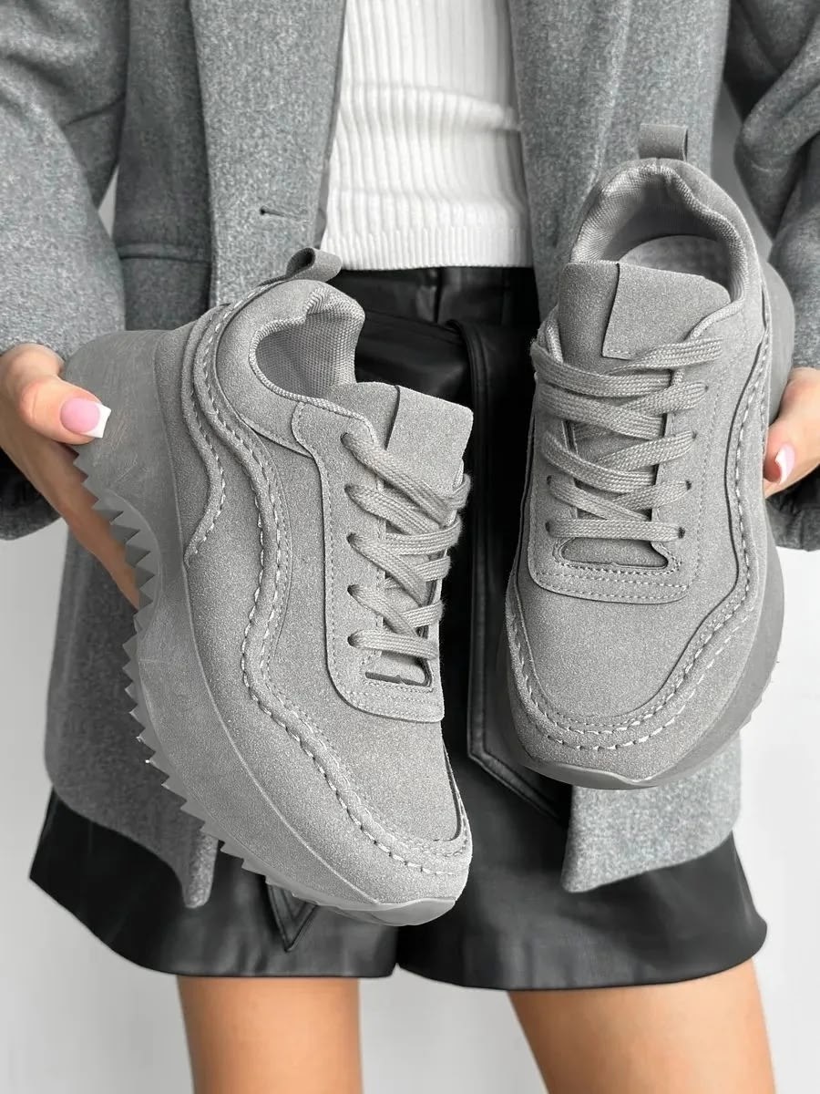 ,женские кроссовки,кроссовки замшевые,серые кроссовки,повседневные кроссовки