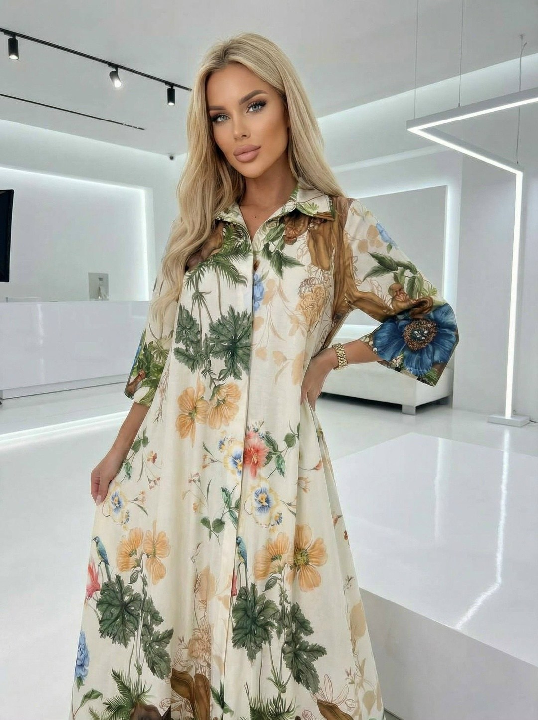 летнее платье,платье женская,платье разноцветное,платье рубашка с принтом,платье стильное