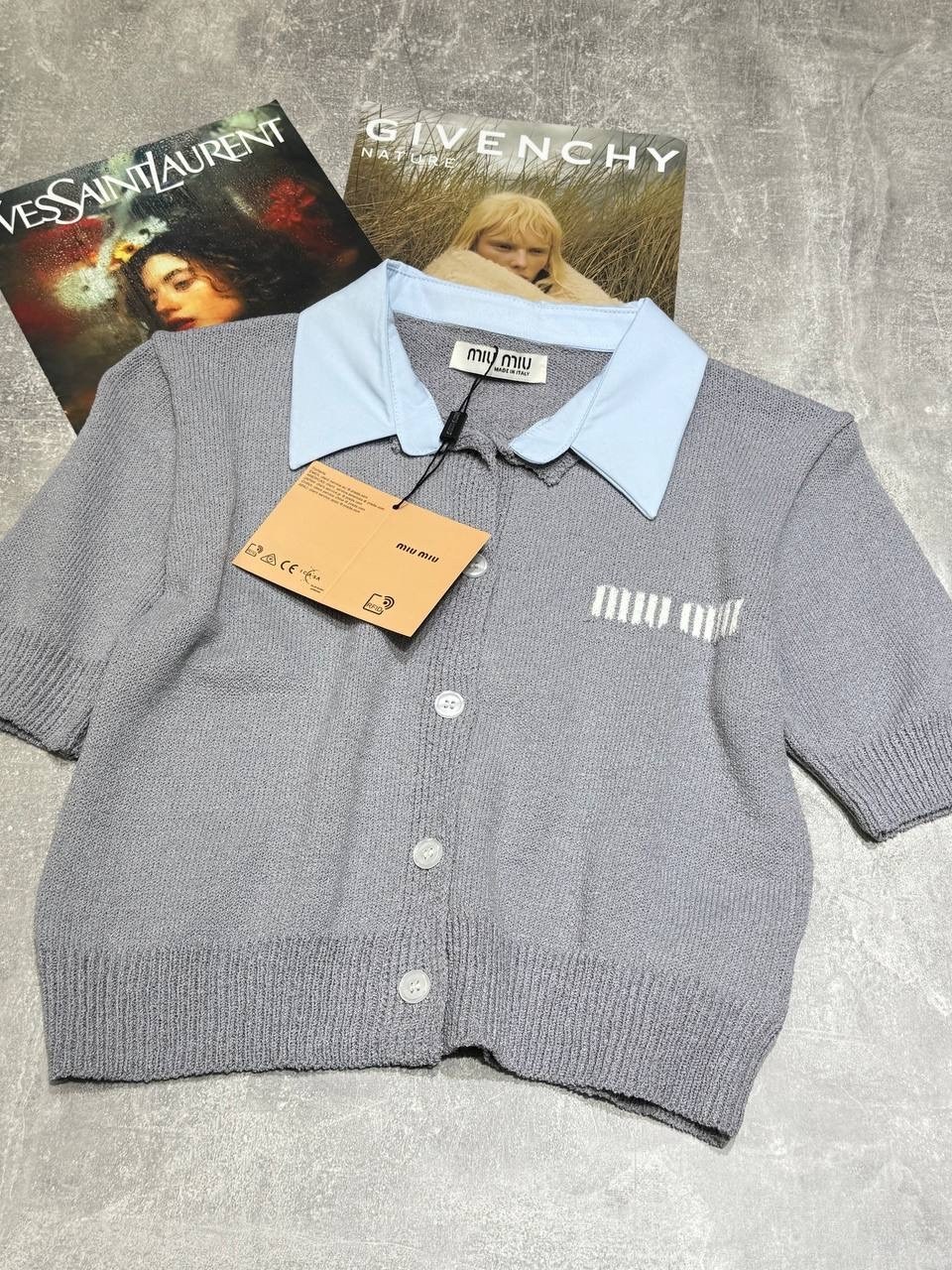 кофточка,рубашка-поло,miu miu поло,брендовые одежды,стильный свитер