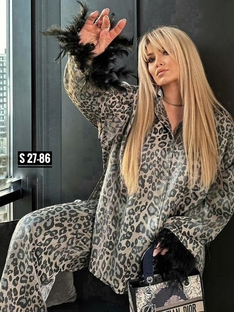 костюм в пижамном стиле,костюм женский,костюм леопардовый,костюм пижама,домашние костюмы